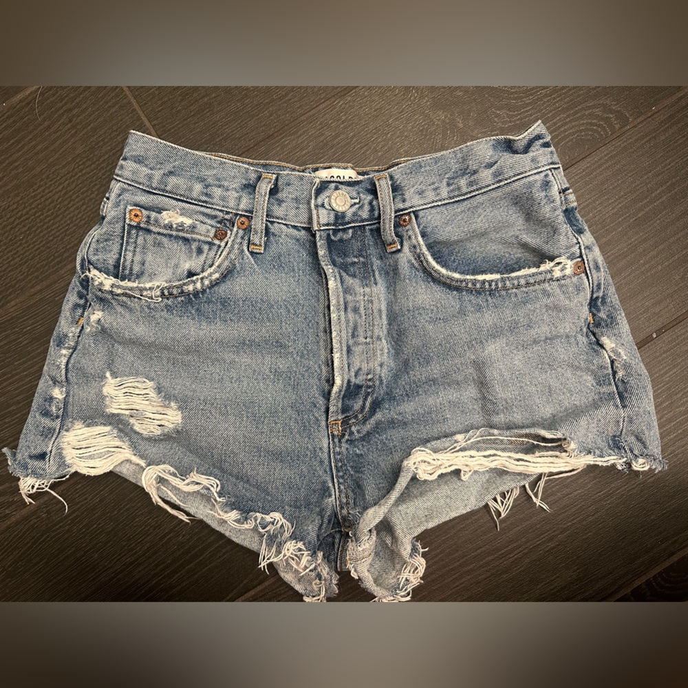 Agolde Parker Distressed Jean Shorts